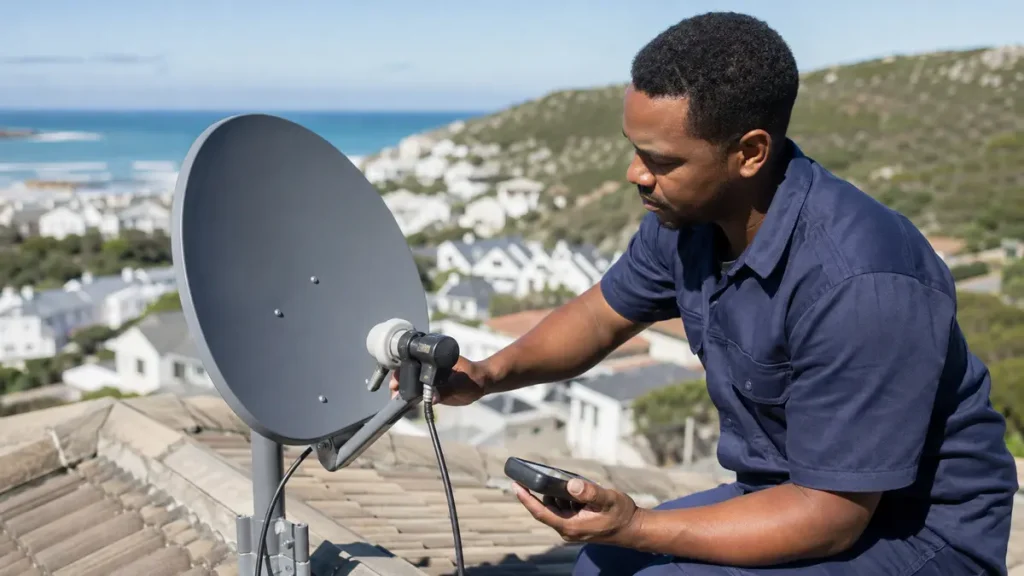 DStv installation and dish alignment in Hermanus