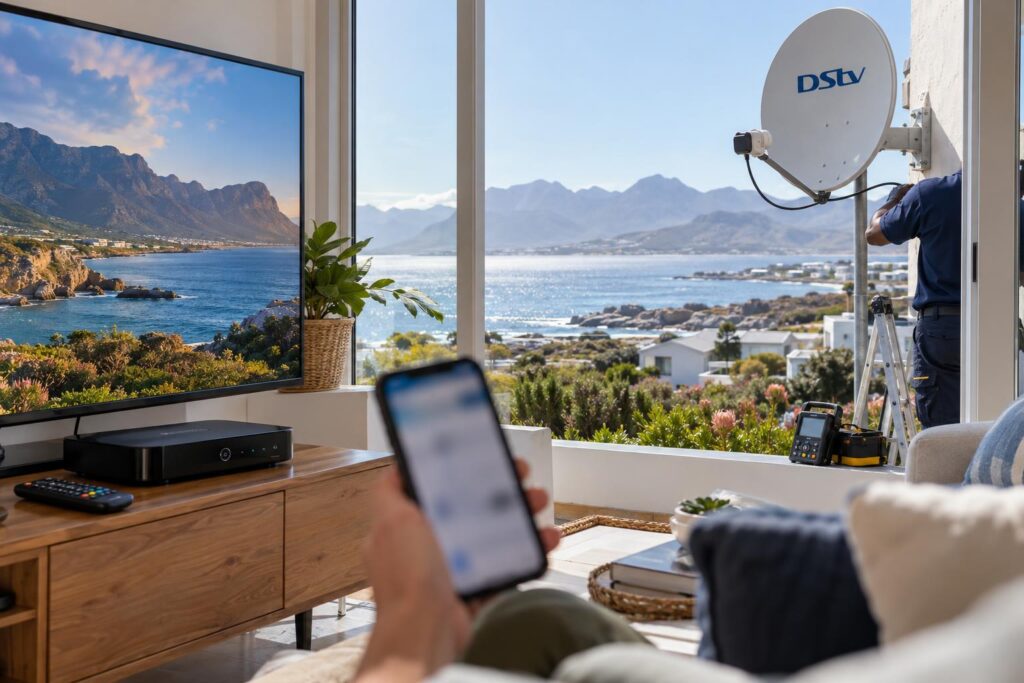 Account help from home Sorting a MultiChoice Hermanus account question from home with a decoder and phone
